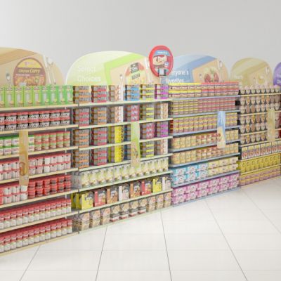 商场餐厅室内场景