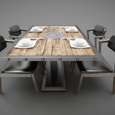 工业风格餐桌