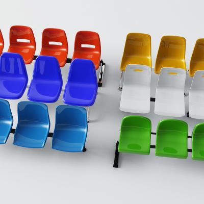 现代公共椅 塑料椅