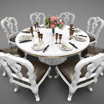 欧式风格餐桌
