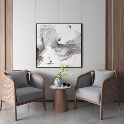 新中式休闲椅 圈椅