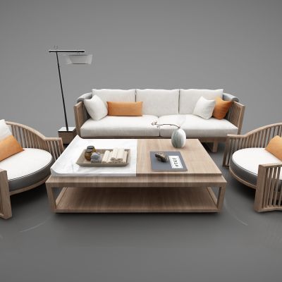 新中式风格组合沙发