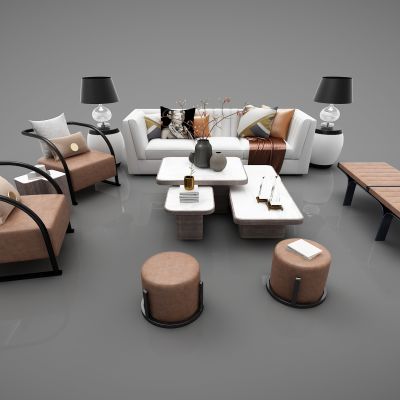 新中式风格组合沙发