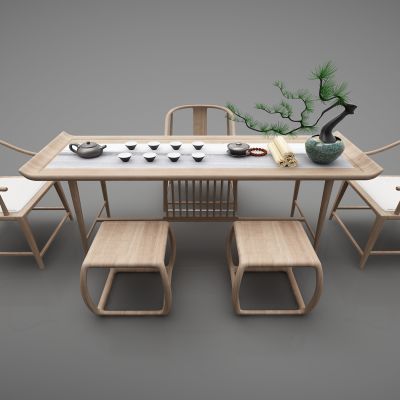 新中式风格茶桌