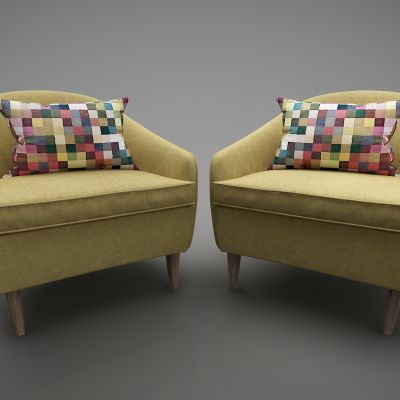 现代风格单人沙发