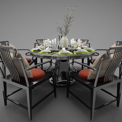 新中式风格餐桌