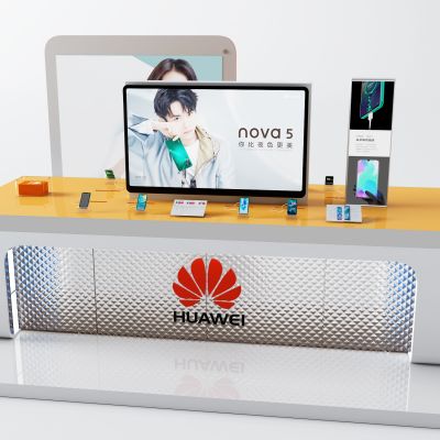 现代华为展示台