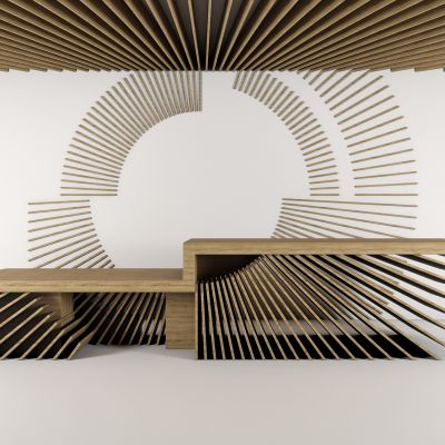 现代接待台前台