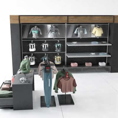 现代服装 裤子 内衣 衣架