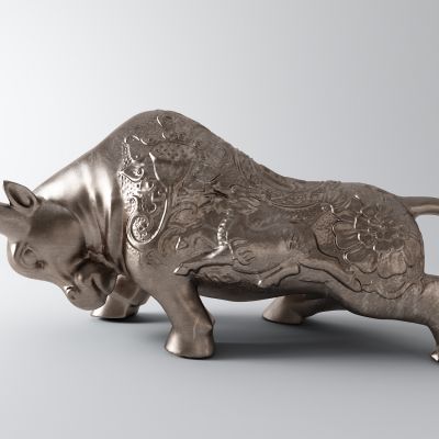 现代牛 牛势 石雕