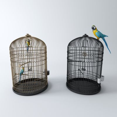 新中式鸟笼 鹦鹉