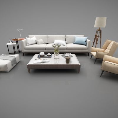 现代风格沙发3D模型