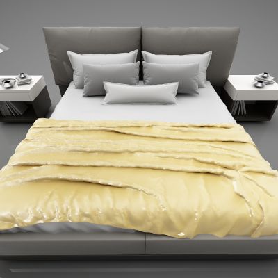 现代风格双人床