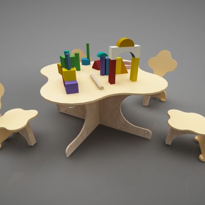 现代风格儿童桌