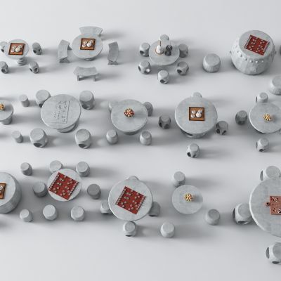 新中式石桌 户外桌