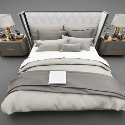 现代风格双人床