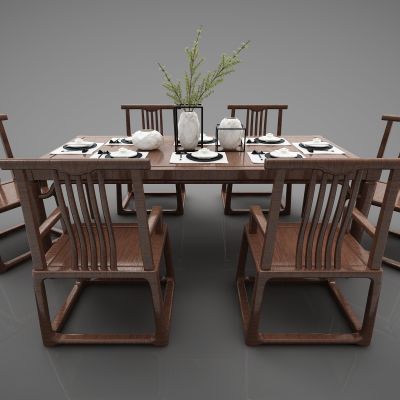 新中式风格餐桌