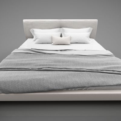 现代风格双人床