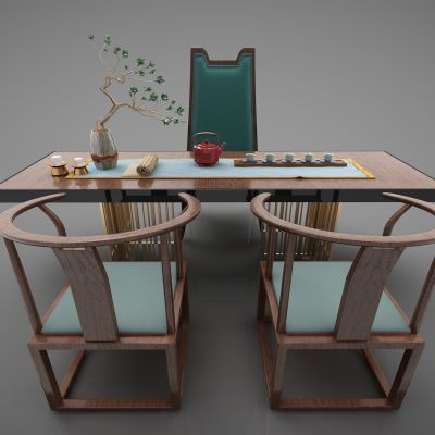 新中式风格书桌