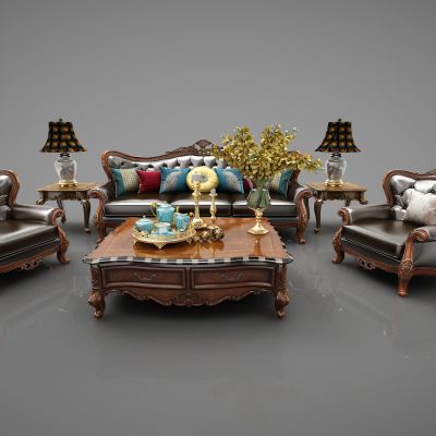 欧式风格组合沙发