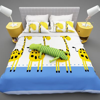 现代风格双人床