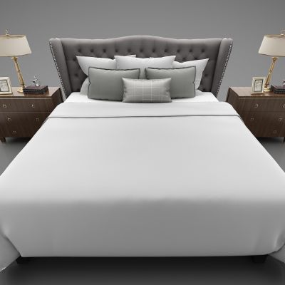 现代风格双人床