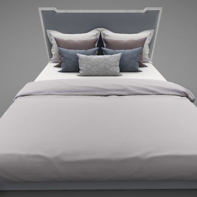 现代风格双人床