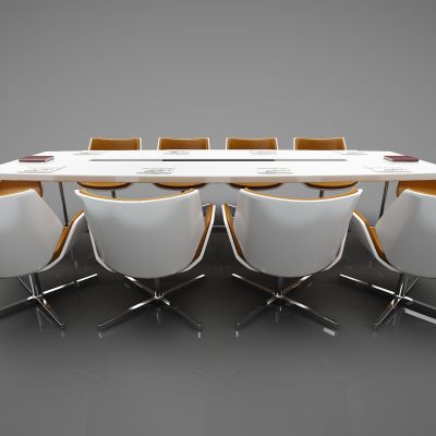 现代风格会议桌3D模型