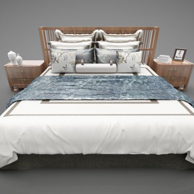 现代风格双人床