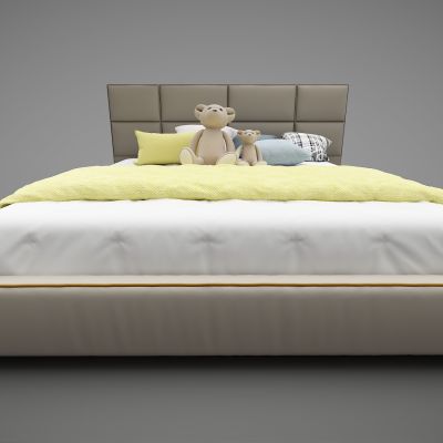 现代风格双人床