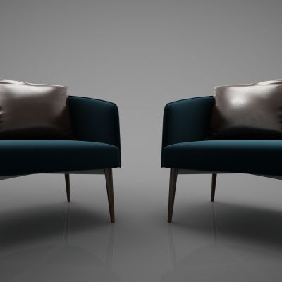 现代风格单人沙发