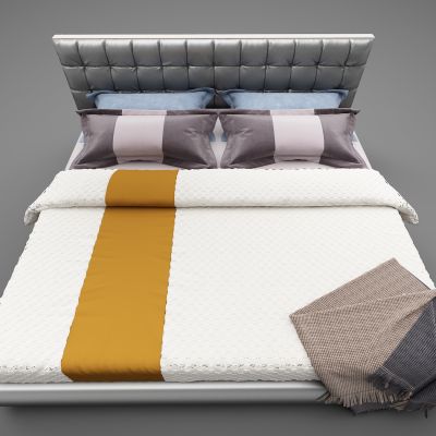 现代风格双人床