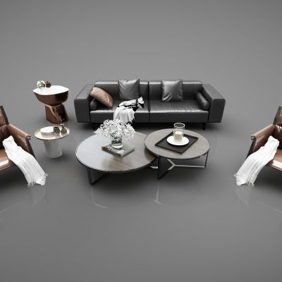 现代风格沙发3D模型