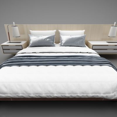 现代风格双人床