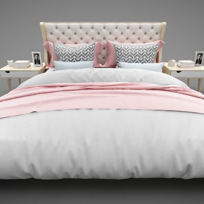 现代风格双人床