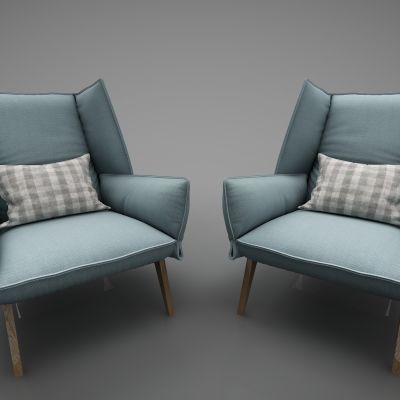 现代风格单人沙发