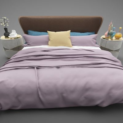 现代风格双人床