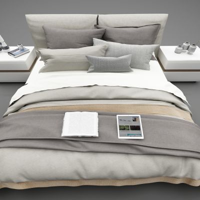 现代风格双人床