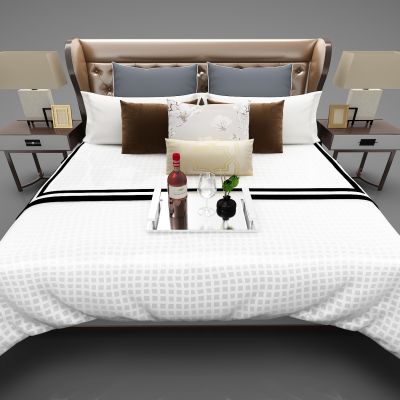 现代风格双人床