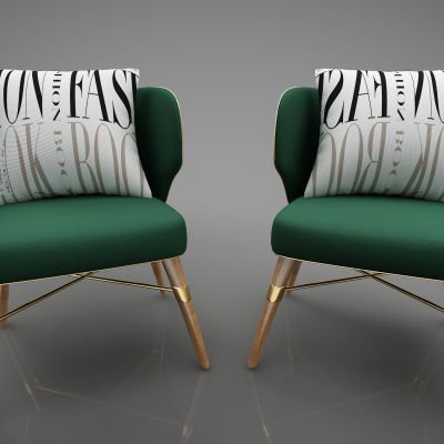 现代风格单人沙发