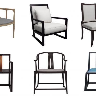 新中式餐椅组合