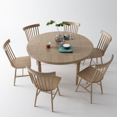 北欧餐桌 圆桌