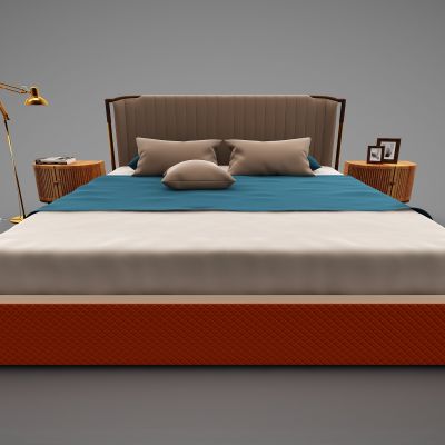 现代风格双人床85(2016)