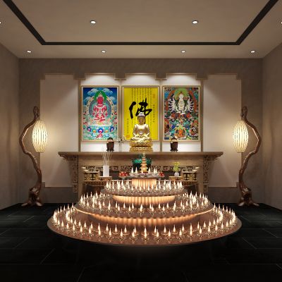 中式佛堂 佛龛