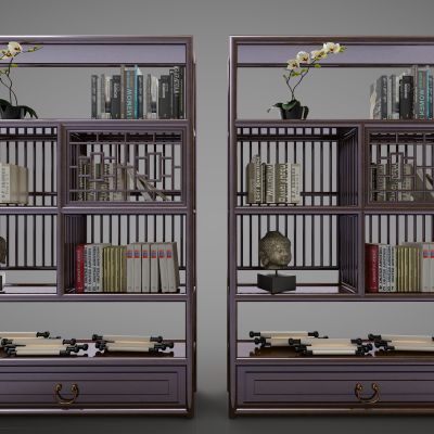 新中式风格装饰柜08(2016)