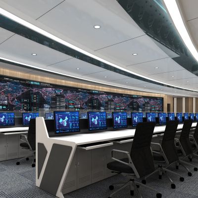 现代监控室