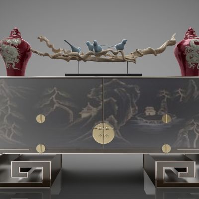 新中式风格装饰柜247(2016)