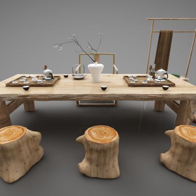 新中式风格茶桌81(2016)