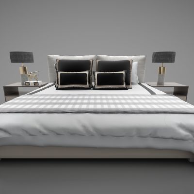 现代风格双人床202(2016)