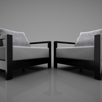 新中式风格单人沙发110(2016)